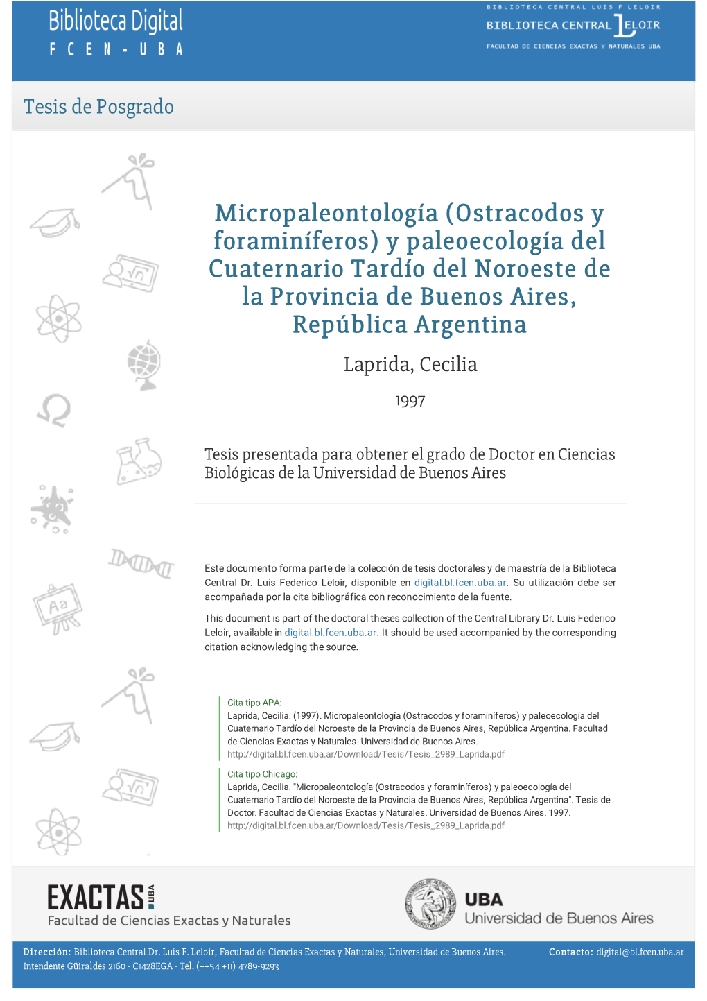 Micropaleontología (Ostracodos Y Foraminíferos)