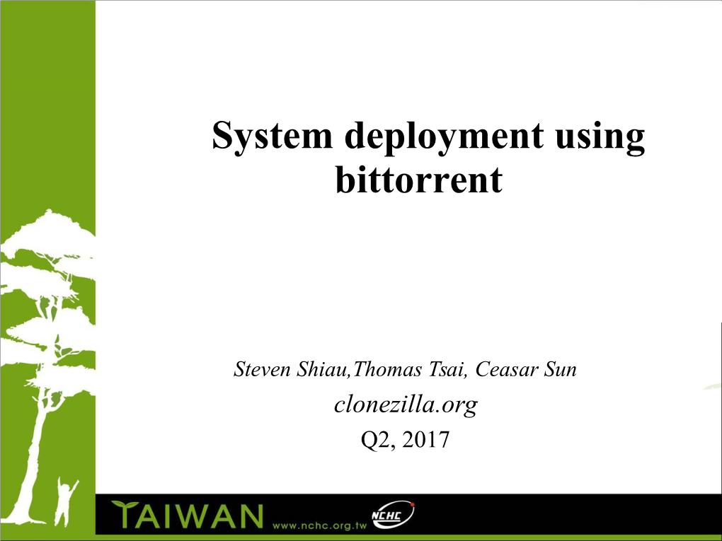 System Deployment Using Bittorrent