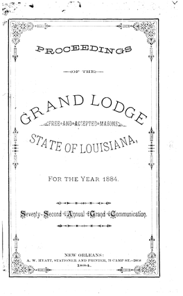 OF LOU! F for the YEAR 1884