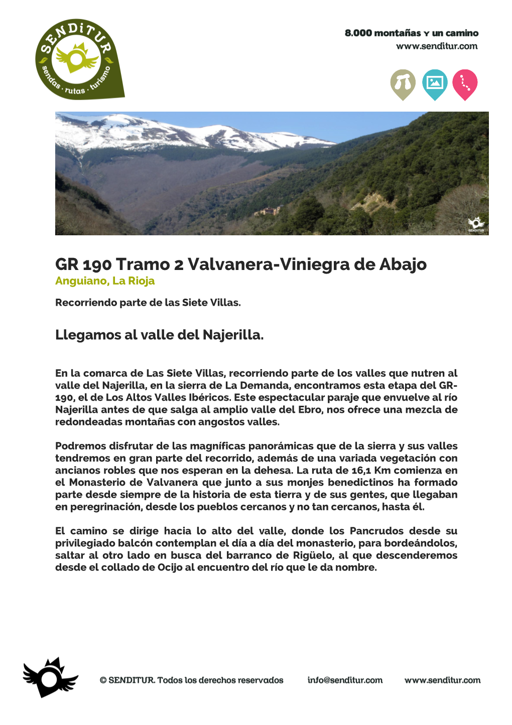 GR 190 Tramo 2 Valvanera-Viniegra De Abajo Anguiano, La Rioja