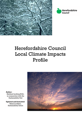 Herefordshire Council Local Climate Impacts Profile