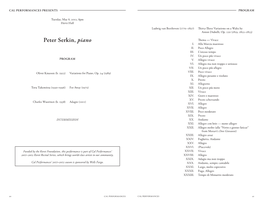 Peter Serkin, Piano Thema — Vivace I