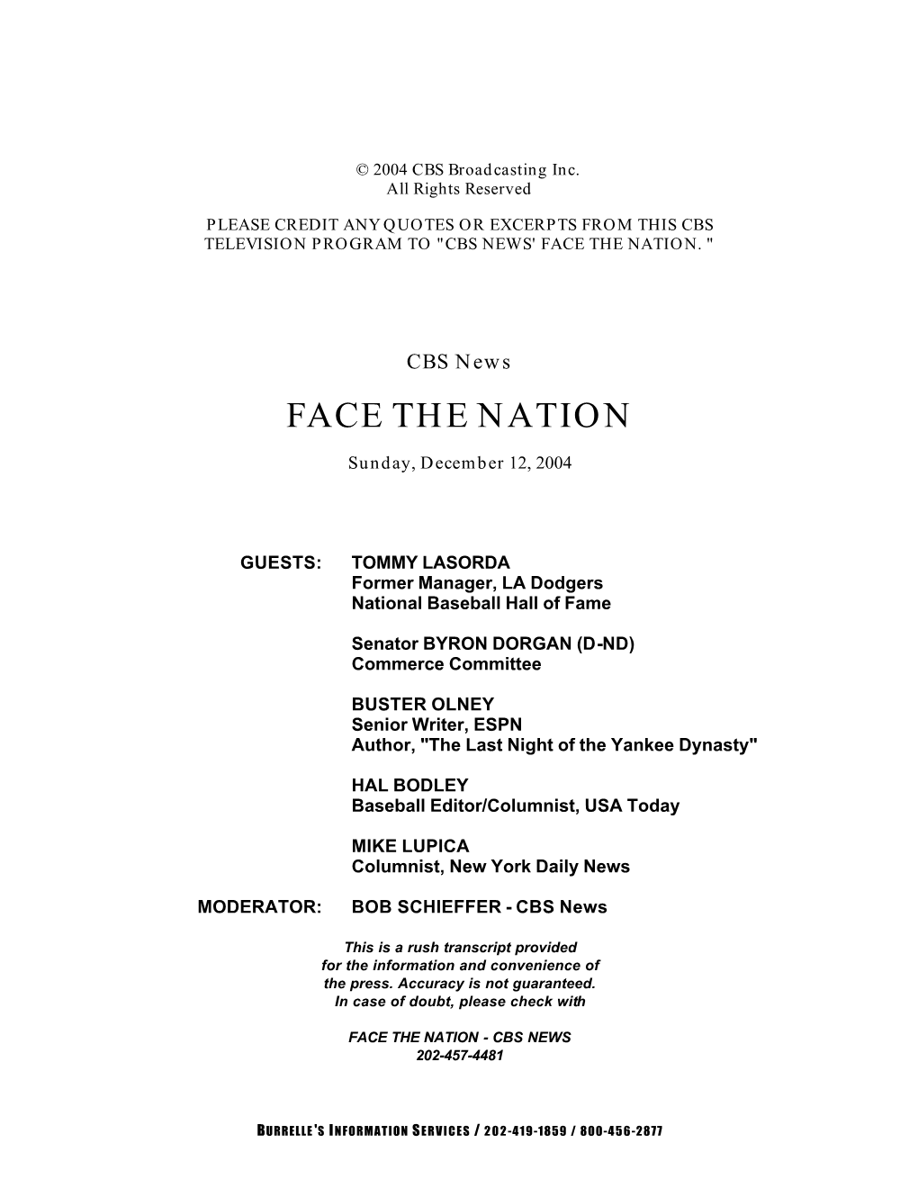 Face the Nation