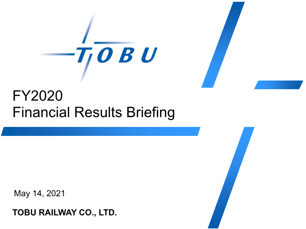 FY2020 Financial Results Briefing