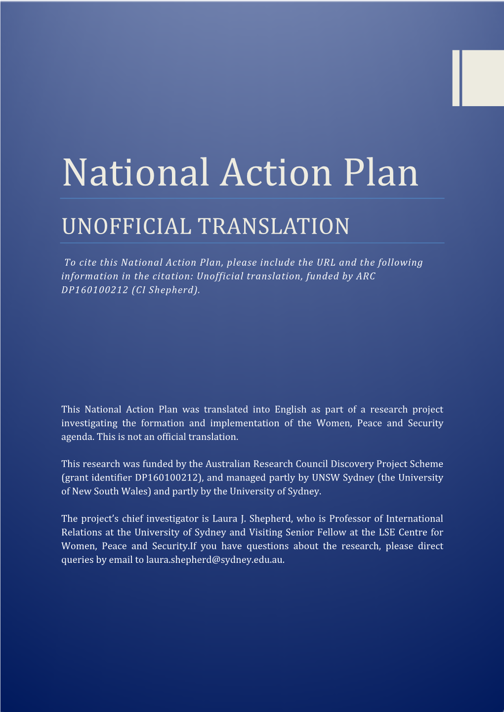 Central African Republic Action Plan