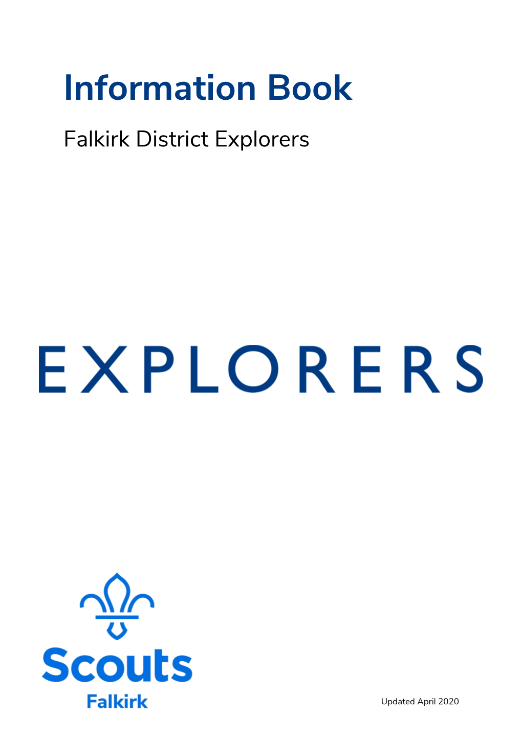 Information Book Falkirk District Explorers