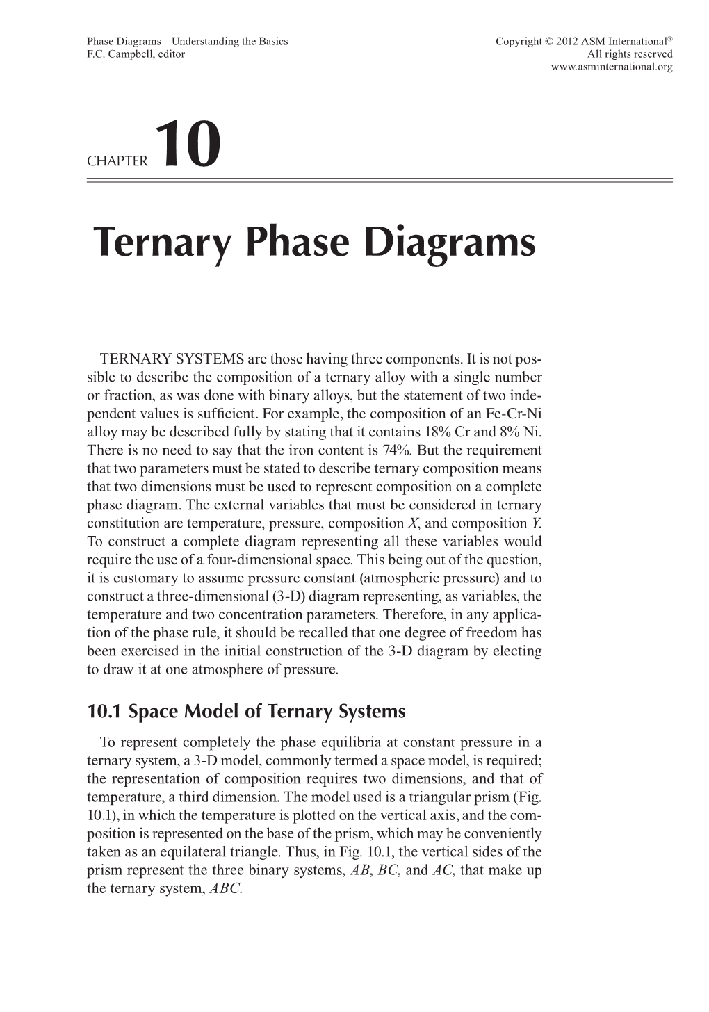 Ternary Phase Diagrams