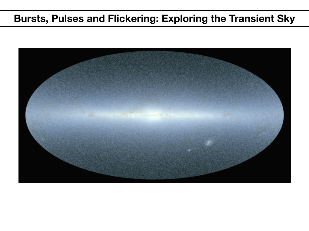 Bursts, Pulses and Flickering: Exploring the Transient Sky So What Do We Expect to ﬁnd?