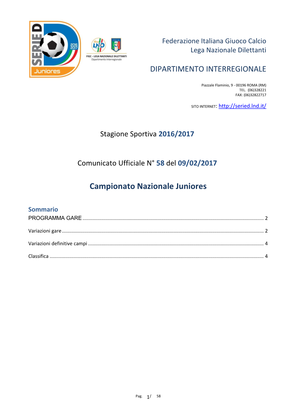 Campionato Nazionale Juniores