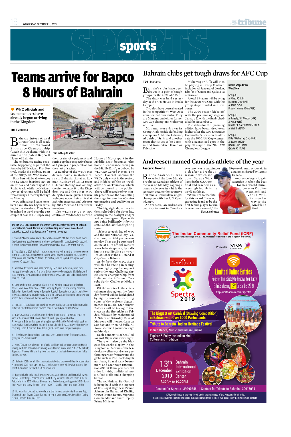 Teams Arrive for Bapco 8 Hours of Bahrain