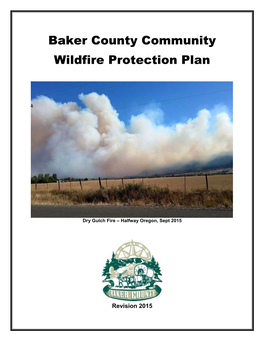 Baker County Community Wildfire Protection Plan