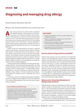 Diagnosing and Managing Drug Allergy