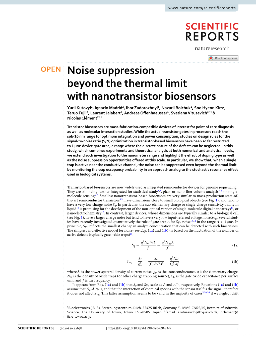 Noise Suppression Beyond the Thermal Limit with Nanotransistor