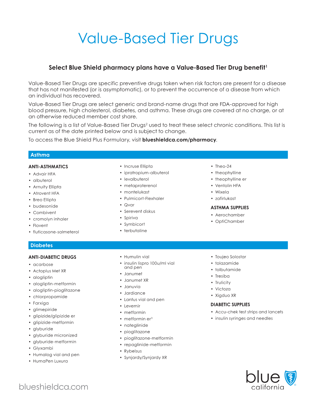 Value-Based Tier Drugs