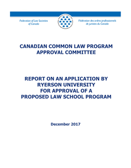 Canadian Common Law Program Approval Committee