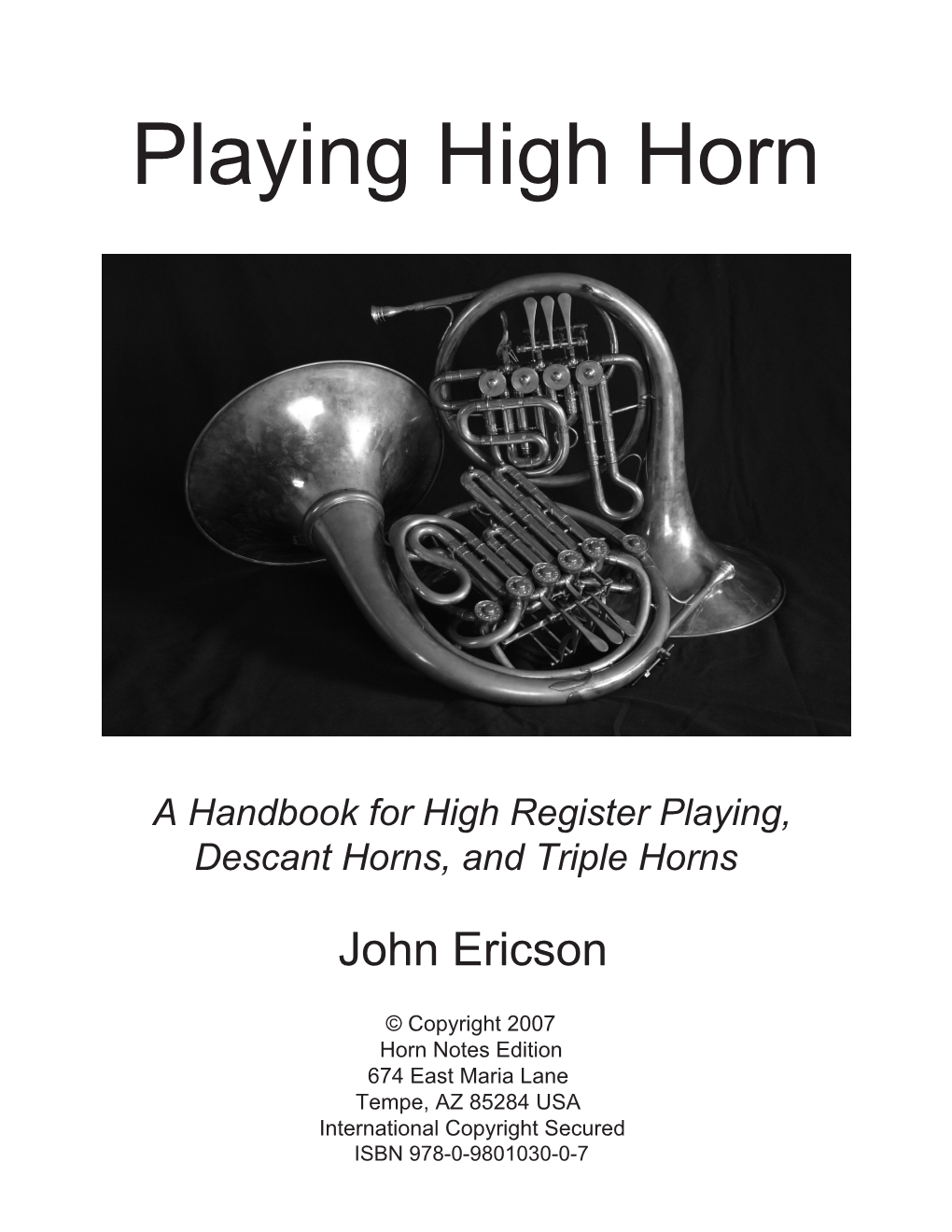 Playing High Horn