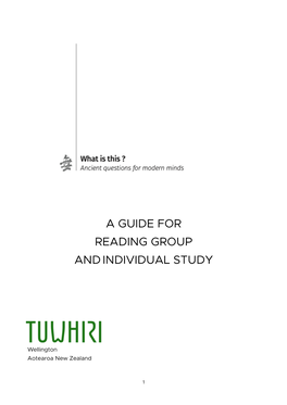 Reading Group Guide for What Is This? FINAL