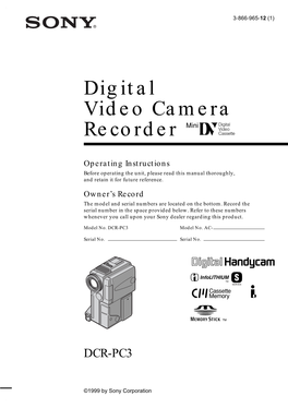 Digital Video Camera Recorder
