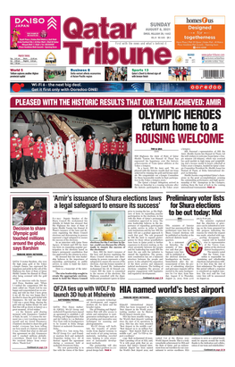 Olympic Heroes Return Home to a Rousing Welcome