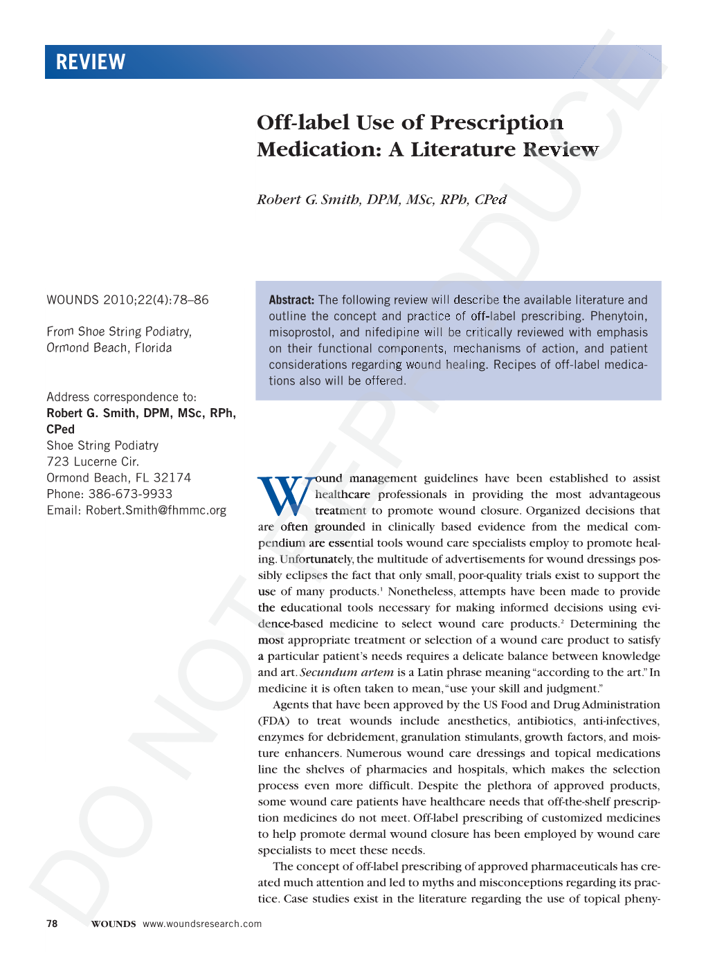 Off-Label Use of Prescription Medication: a Literature Review