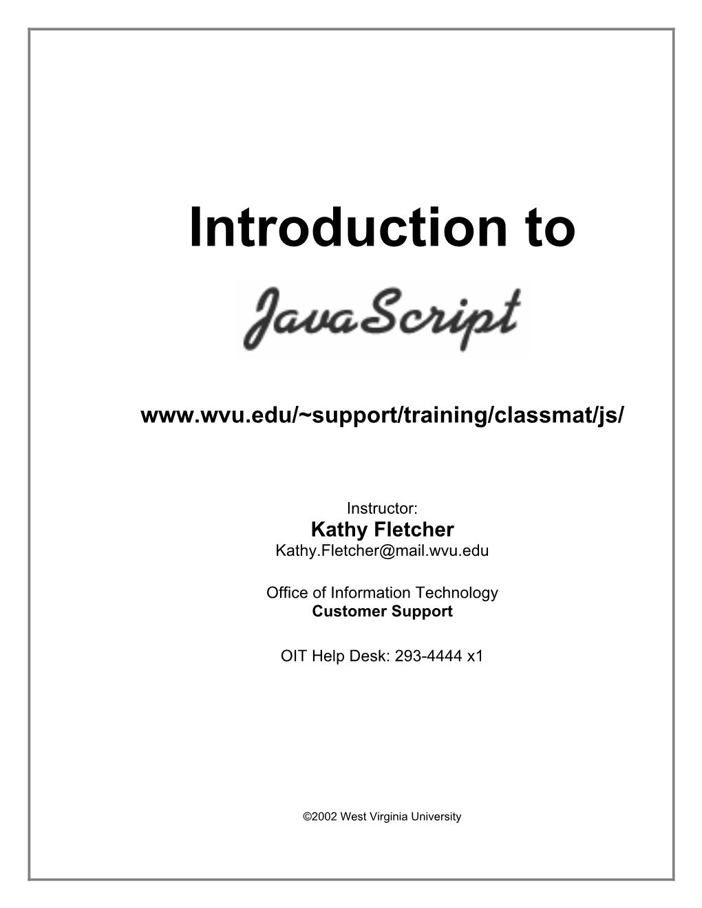 Introduction to Javascript What Is Javascript