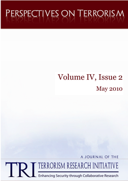 Perspectives on Terrorism, Volume 4, Issue 2