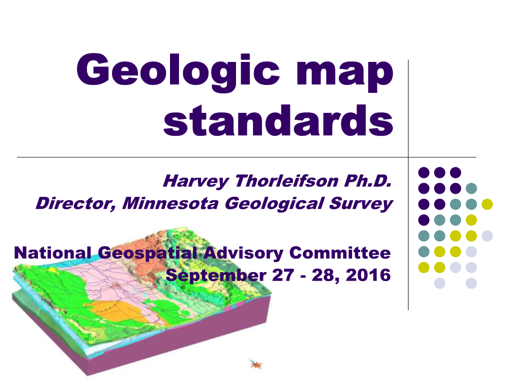 Geologic Map Standards