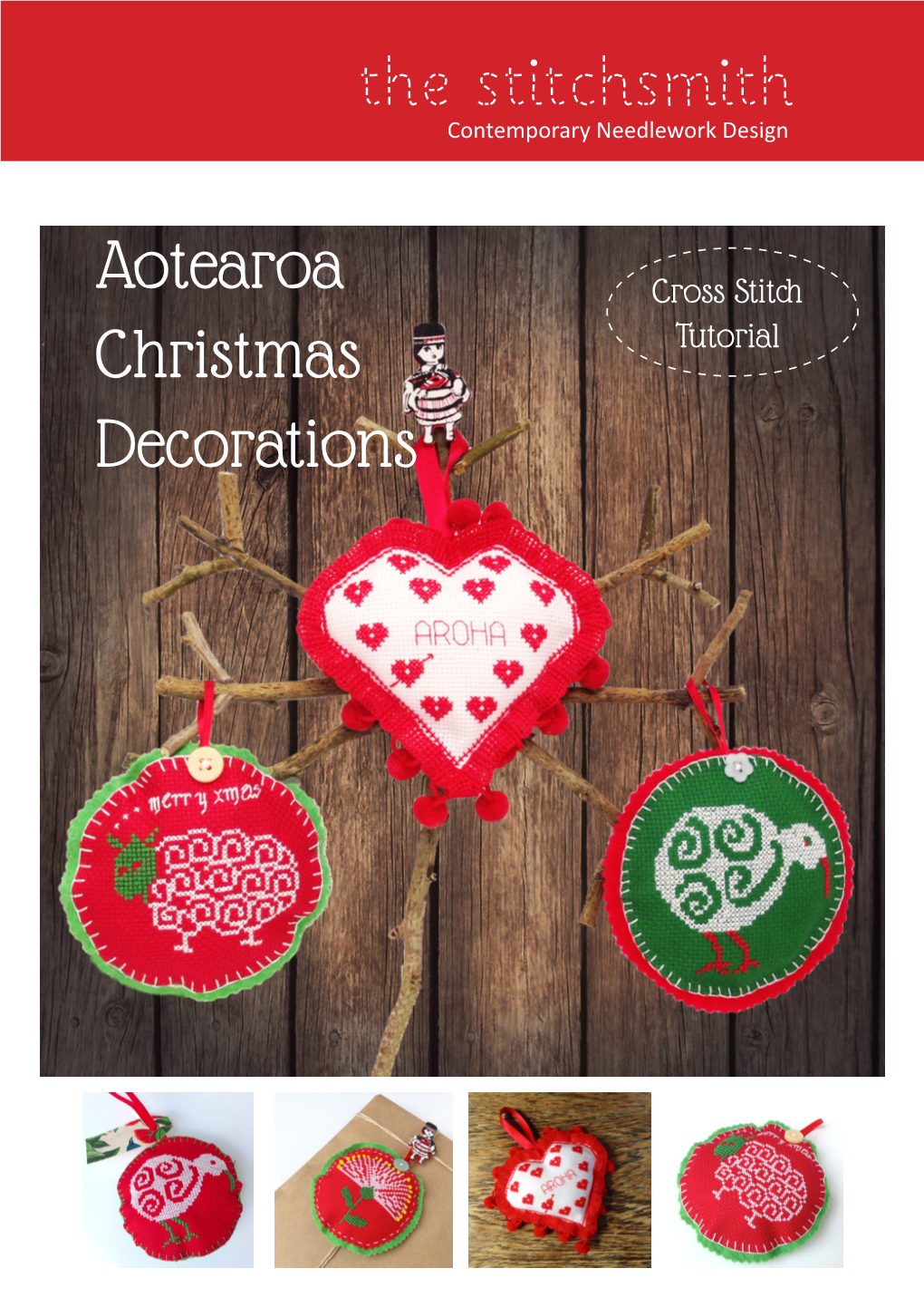The Stitchsmith Aotearoa Christmas Decorations