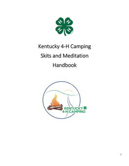 Kentucky 4-H Camping Skits and Meditation Handbook