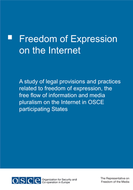 Freedom of Expression on the Internet