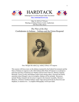 HARDTACK Indianapolis Civil War Round Table Newsletter