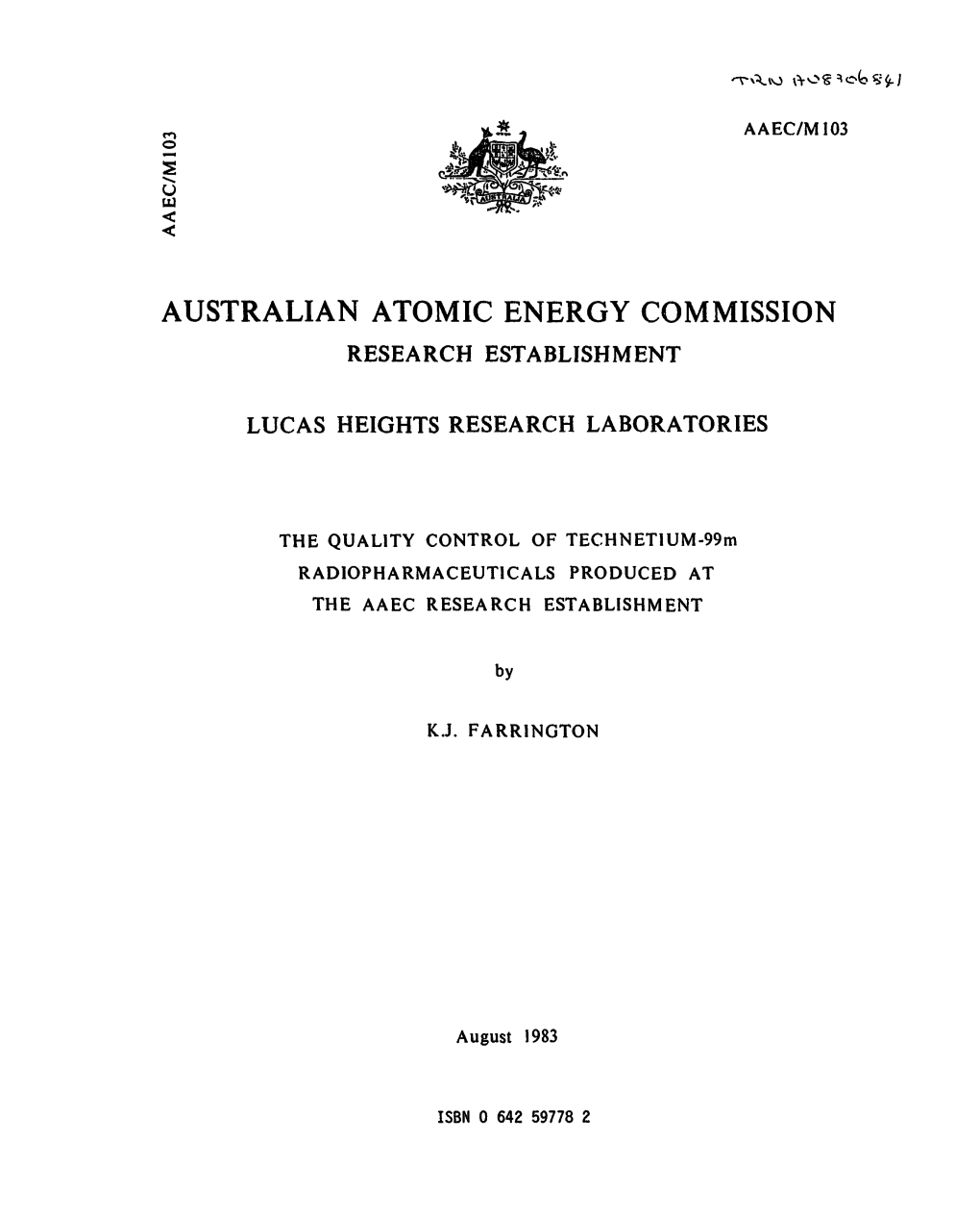 Australian Atomic Energy Commission Research Establishment