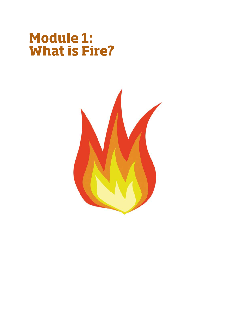 Module 1: What Is Fire? Module 1: What Is Fire?