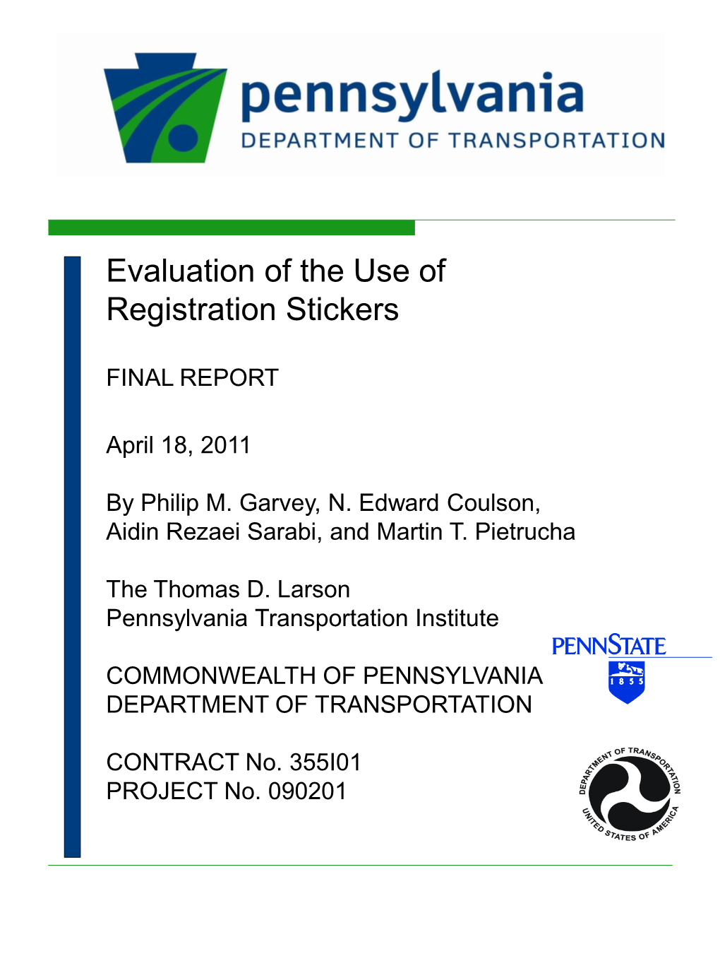 Evaluation of the Use of Registration Stickers