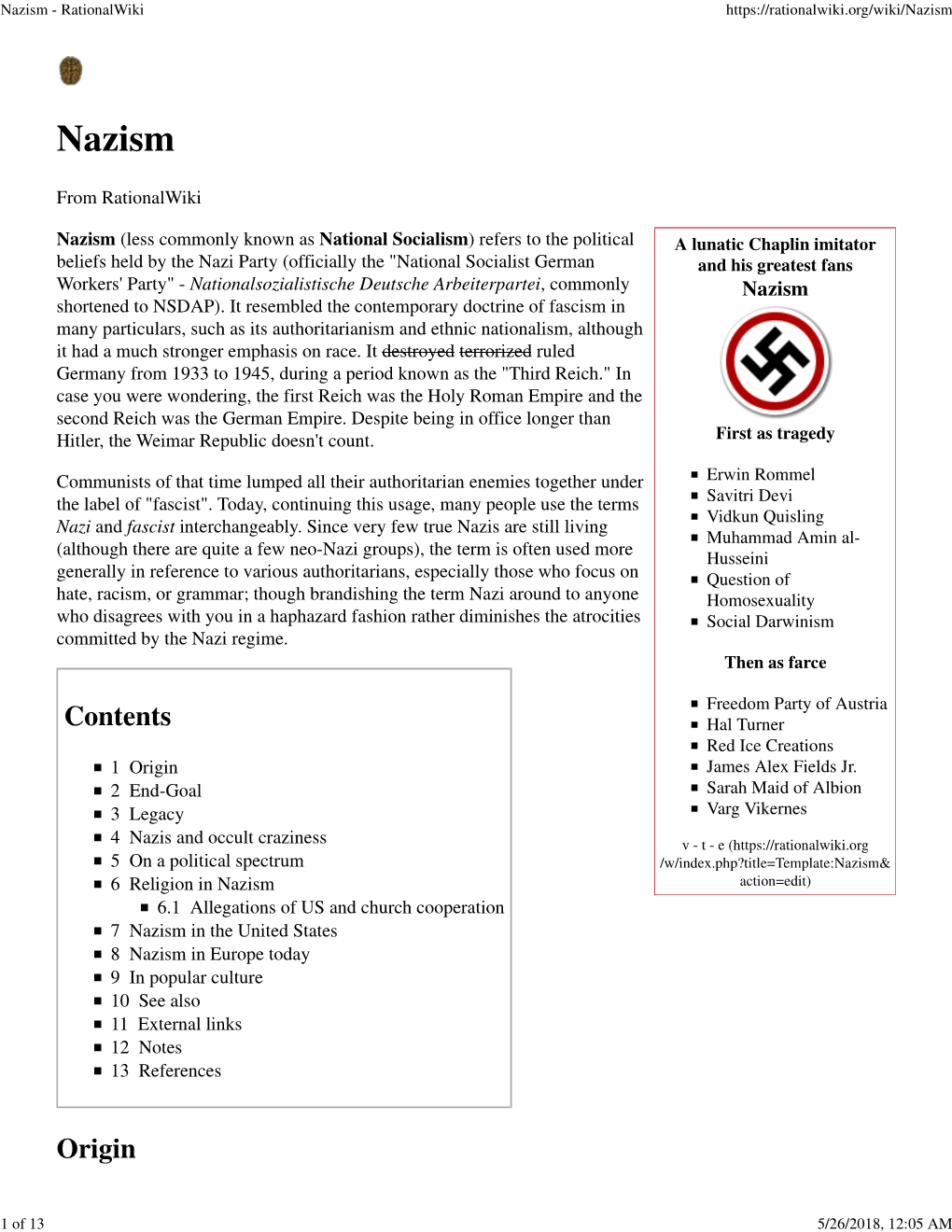 Nazism - Rationalwiki