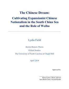 Cultivating Chinese Expansionist Nationalism in the South China Sea
