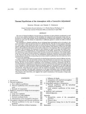 Thermal Equilibrium of the Atmosphere with a Convective Adjustment