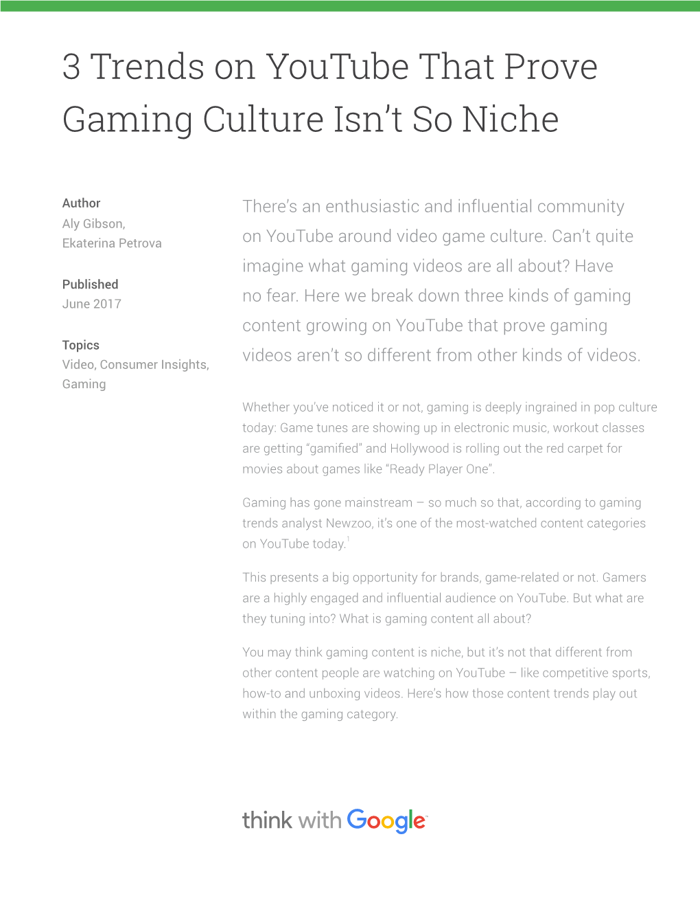 3 Trends on Youtube That Prove Gaming Culture Isn’T So Niche