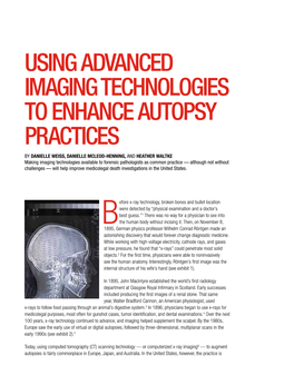 Using Advanced Imaging Technologies to Enhance Autopsy