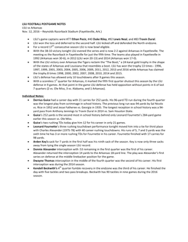 POSTGAME NOTES Arkansas