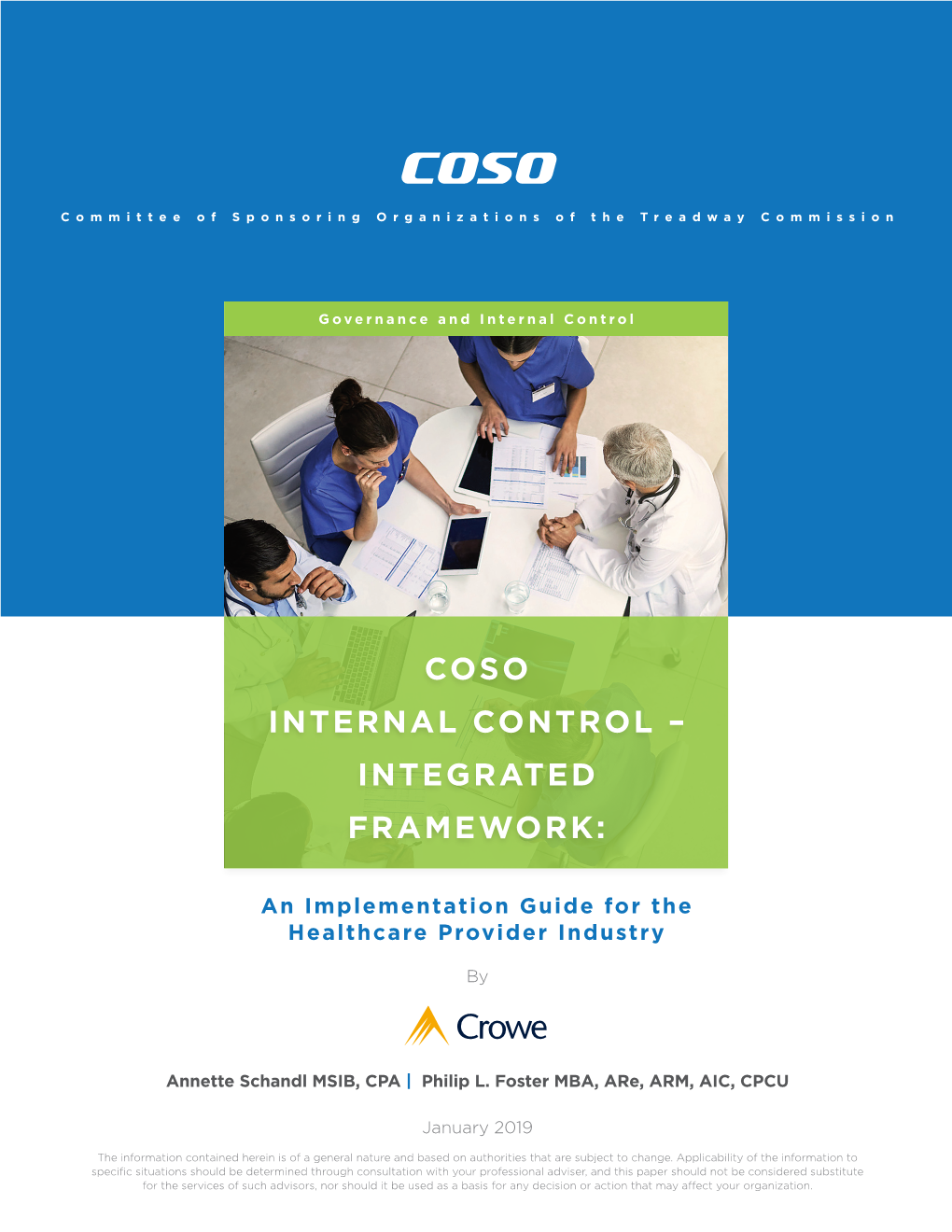 Coso Internal Control – Integrated Framework