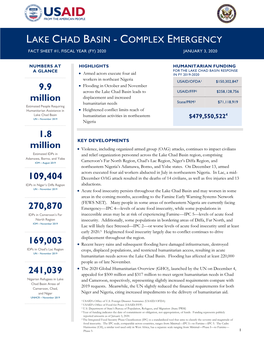 Lake Chad Basin Complex Emergency Fact Sheet #1