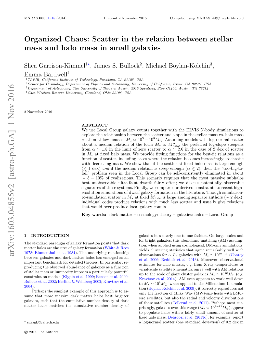 Organized Chaos: Scatter in the Relation Between Stellar Mass and Halo Mass in Small Galaxies