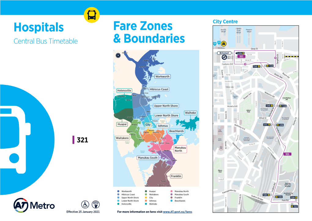 Fare Zones & Boundaries Hospitals