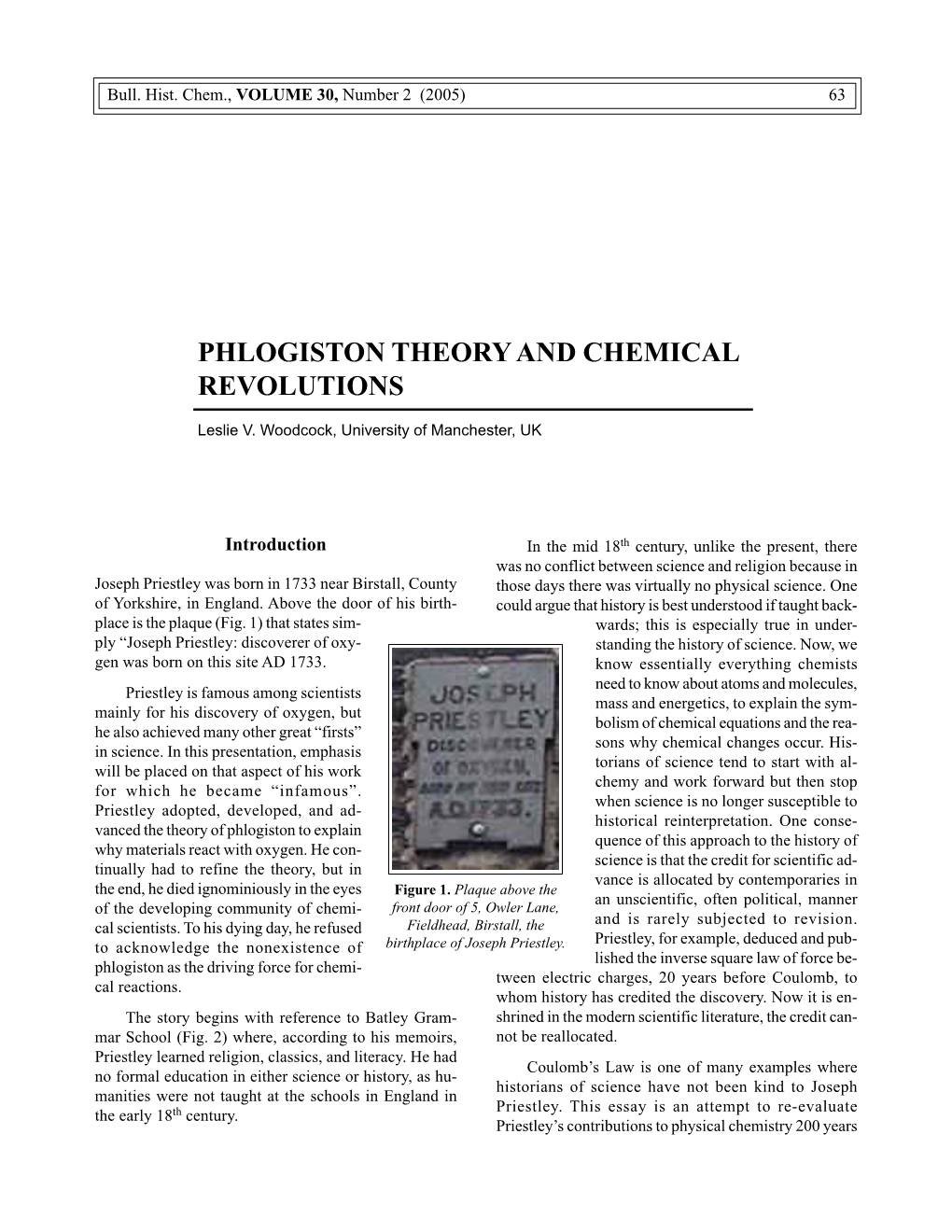 Phlogiston Theory and Chemical Revolutions