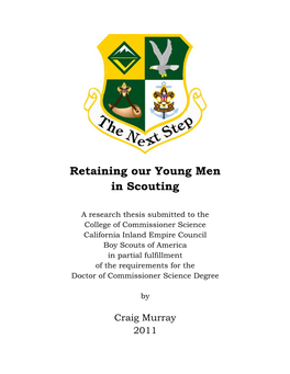 Retaining Our Young Men in Scouting