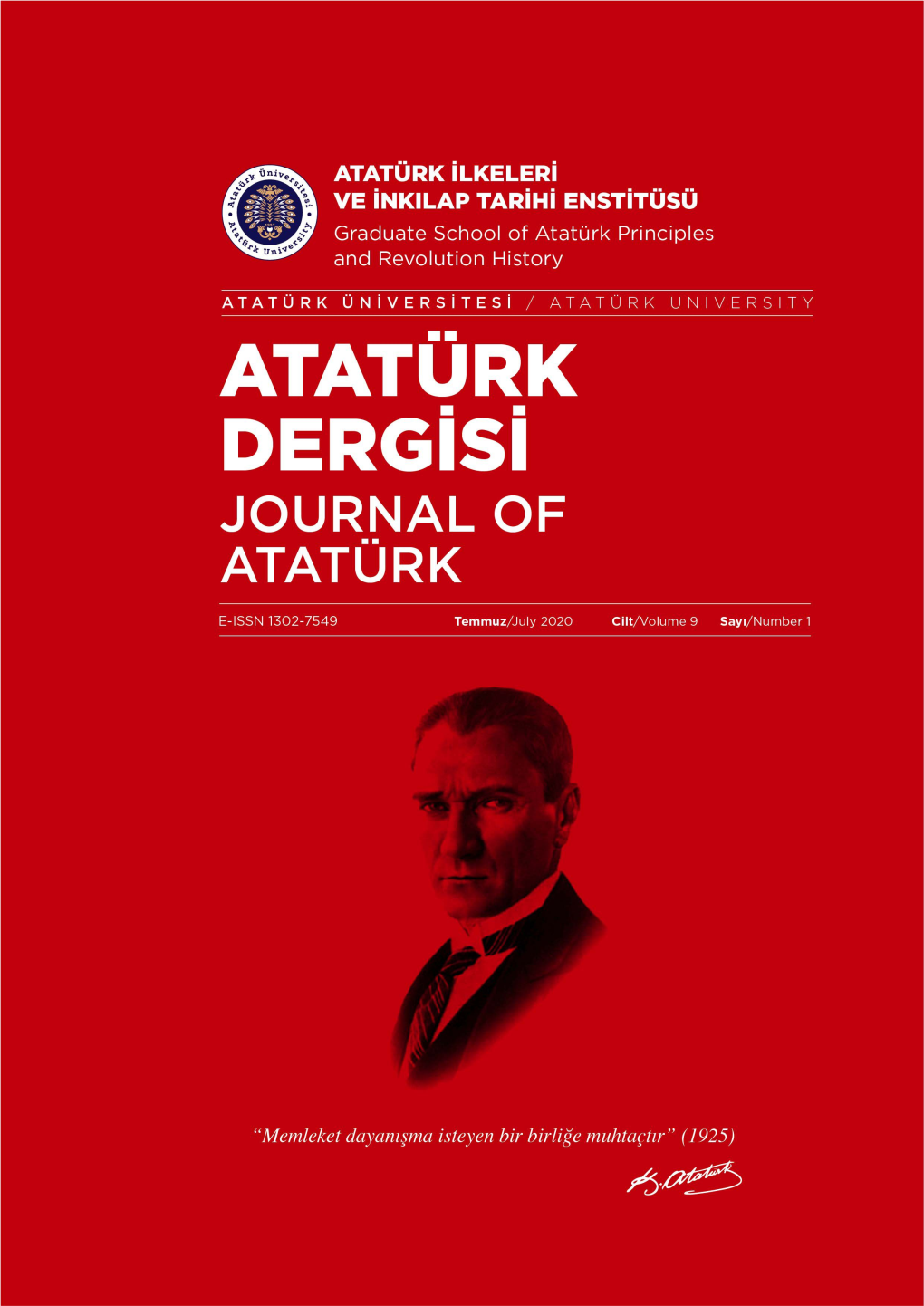 ATATÜRK DERGİSİ (Journal of Atatürk)