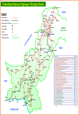 Federalized National Highways/ Strategic Roads Khunjrab Pass Sust Karimabad CHINA