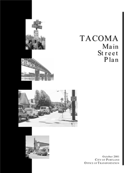 TACOMA Main Street Plan