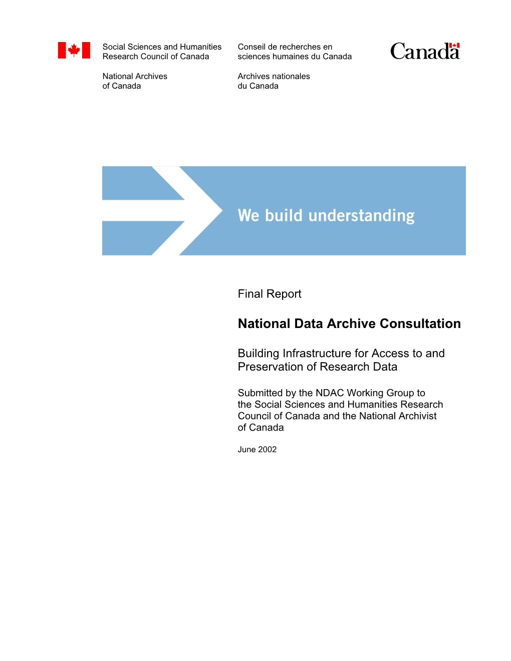 National Data Archive Consultation Final Report